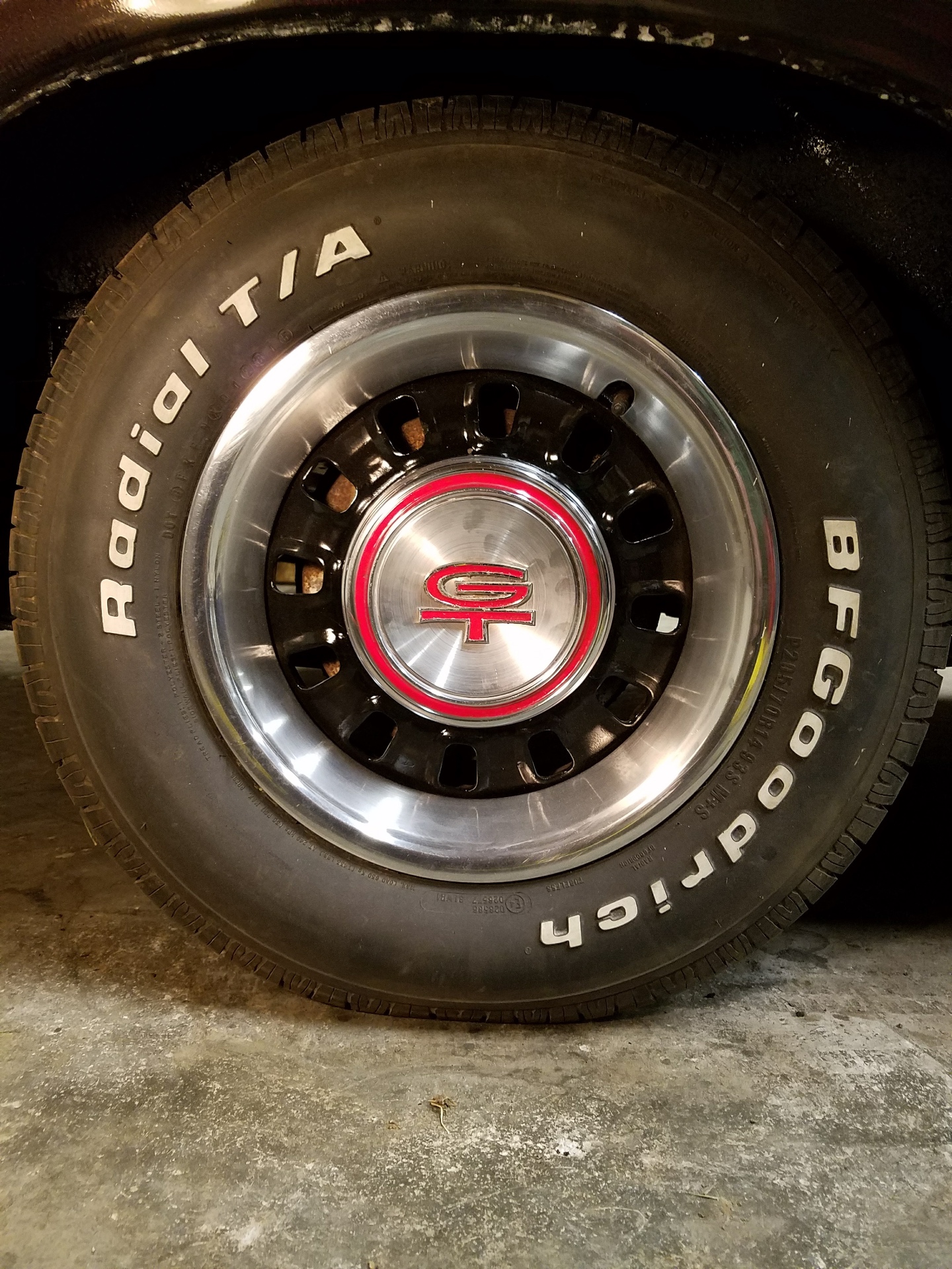 Ford GT styled steel wheel with BFGoodrich Radial T/A tire